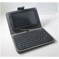 Bluetooth 3.0 Wireless Keyboard, with Leather Case for Samsung Galaxy Tab 7&amp;quot;