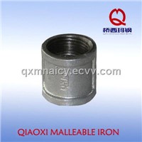 equal banded galvanized malleable iron pipe fitting socket with rib