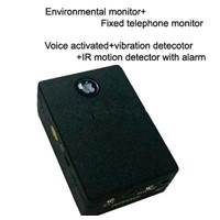 gsm monitor,voice monitor,telephone monitor,motion detector+voice activated+vibration detector