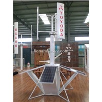 portable wind and solar hybrid power supply system