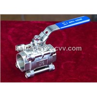 Stainless Steel 3pc Ball Valve with Lock