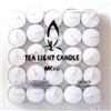 White Tea Light Candles Paraffin Wax and Palm Wax