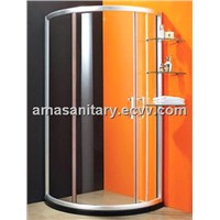 AMA-1028 Quadrant sliding shower room with glass shelf