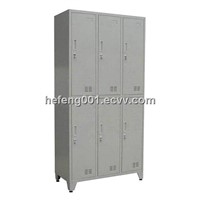 Six Compartments Steel Locker, Personal Belonging Wardrobe