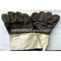 Split Cowhide Canvas Welding Gloves
