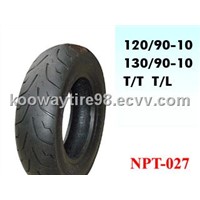 Motorcycle Tubeless Tyres (130/90-10)