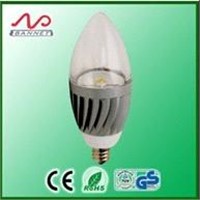 1W LED Pointed Bulb Light E12/E14