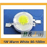 1W warm white LED chip,high power,90-100lm,macro chip,high quality,3200-3500k
