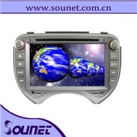 2 din car DVD player with 7"touchscreen for Nissan-March