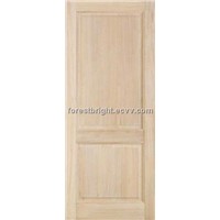 2-Panel White Oak Veneer Solid Panel Door
