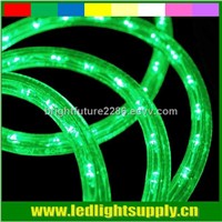 2wires green Round led rope light