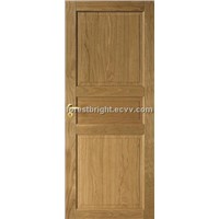 3-Panel White Oak Solid Panel Door