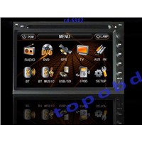 6.5 inch Double Two Din Car DVD Player With GPS/IPod/Touch Screnn/Bluetooth/TV