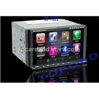 7 Inch Double Two Din Car DVD Player With GPS/ Bluetooth/ IPod / TV