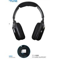 A-361 Insert TF Card Wireless Headphone With USB Data Cable