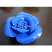 Blue Porcelain Ceramic Artificial Flower