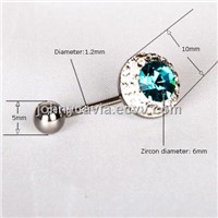 Body jewelry colorful crystal diamond navel rings