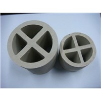Ceramic cross partition ring