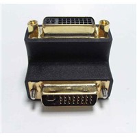 DVI Connector - Male to Female 90 Degree