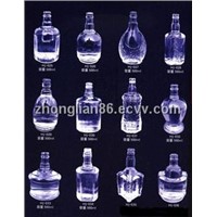 Different wine glass bottles
