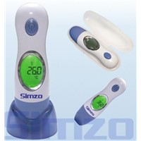 Ear thermometer with buzzer alarm for fever (with storgae case packing)