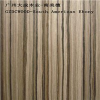 Engineered wood veneer - Ebony South Americn for furniture and decoration, 0.17mm - 0.50mm thickness