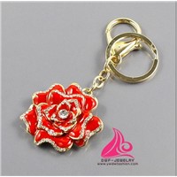 Fashion flower keychain
