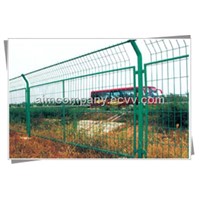 Green PVC Coated Welded Wire Mesh Fence (ISO 9001)