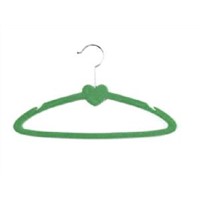 Heart-Shaped Plastic Hanger with Notches for Straps