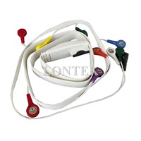 Holter 10 Lead Recorder ECG Patient Cable and Leads
