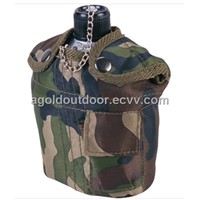 Military Aluminium Canteen with Camouflage Cover