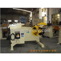 Manual Decoiler and Leveler with Pneumatic Hold Down Arm