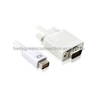 Mini DVI to VGA male converter cable