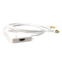 Mini DisplayPort to HDMI with audio converter
