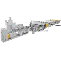 PC,PP,PE Hollow Grid Sheet Extrusion Line