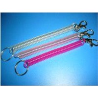 Plastic Wrist Key Chain, Clip-On Key Coil, Wrist Key Coil