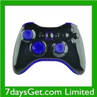 Polished Black Replacement Housing for Xbox 360 wireless Controller with Colorful inserts SMD LED