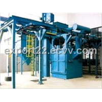 Q48 Single Route Series Hanger Stepping Type Continuous Working Overhead Rail Shot Blasting Machine