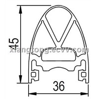 Rubber profile, Rubber tape, Rubber sheath, Rubber profile for safety edge T105