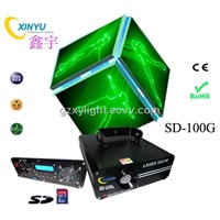 SD Card SD-100G Animation Green Laser Show for Disco Party