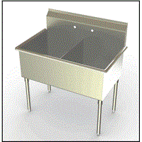 Two Compartment Utility Sink