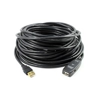 USB 2.0 Active Extension Cable 25m with Power DC-Jack