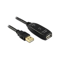 USB 2.0 Active Extension Cable 30m with Power DC-Jack