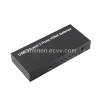 USB 2.0 and 3 Ports HDMI Switcher