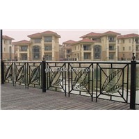 Durable outdoor wrought iron railing HT-R001