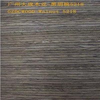 reconstructed wood veneer - Walnut 5218# for furniture and decoration, 0.17mm - 0.50mm thickness