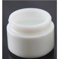 White Glass Cosmetic Jar
