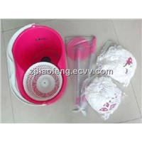 Hand Press Washable Double Device Spin Magic Mop