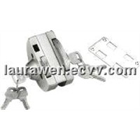 Openning inside and outside single door lock for double locks half-round HJ-668B