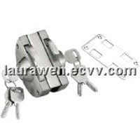 Openning inside and outside single door lock for half-round double locks HJ-628B